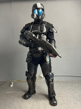 This ODST costume is a complete set designed for an immersive and screen-accurate look. The package includes the undersuit, armor pieces, helmet, gloves, and shoes (weapon not included).
The armor components are crafted by 3d printed. Designed for cosplay, conventions, and display, this costume offers a balance of realistic appearance, mobility, and lightweight construction for extended use.