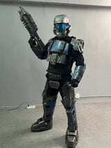 This ODST costume is a complete set designed for an immersive and screen-accurate look. The package includes the undersuit, armor pieces, helmet, gloves, and shoes (weapon not included).
The armor components are crafted from high-quality foam material, providing excellent durability while maintaining flexibility and comfort during wear. Designed for cosplay, conventions, and display, this costume offers a balance of realistic appearance, mobility, and lightweight construction for extended use.