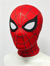 Inspired by the Brand New Day Spider-Man design, this Spider-Man mask is crafted with premium detail and accuracy. The webbing features silk-printed, 3D dimensional lines for a realistic textured appearance. The detachable magnetic eyes allow for easy customization and secure attachment. Inside, the mask includes a 3D-printed inner shell designed to provide structure, comfort, and a secure fit for most wearers.