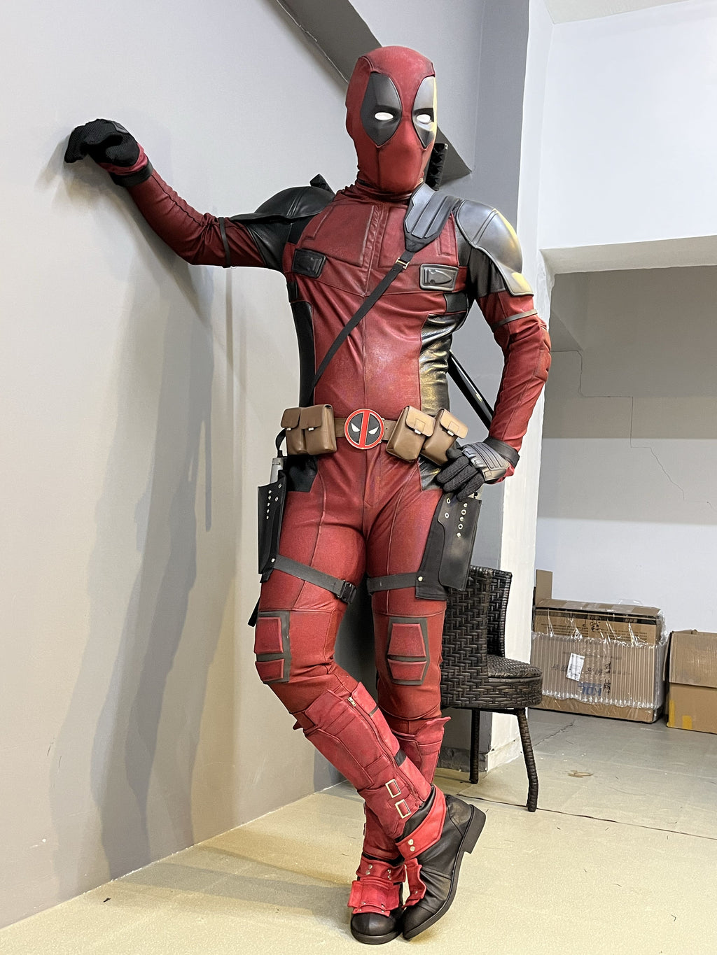 hverdagskost Joseph Banks offentliggøre Deadpool Cosplay Costume Movie Accurate and Made to Measure