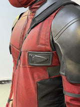 deadpool  costume screen printed fabric