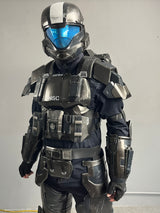 This ODST costume is a complete set designed for an immersive and screen-accurate look. The package includes the undersuit, armor pieces, helmet, gloves, and shoes (weapon not included).
The armor components are crafted by 3d printed. Designed for cosplay, conventions, and display, this costume offers a balance of realistic appearance, mobility, and lightweight construction for extended use.