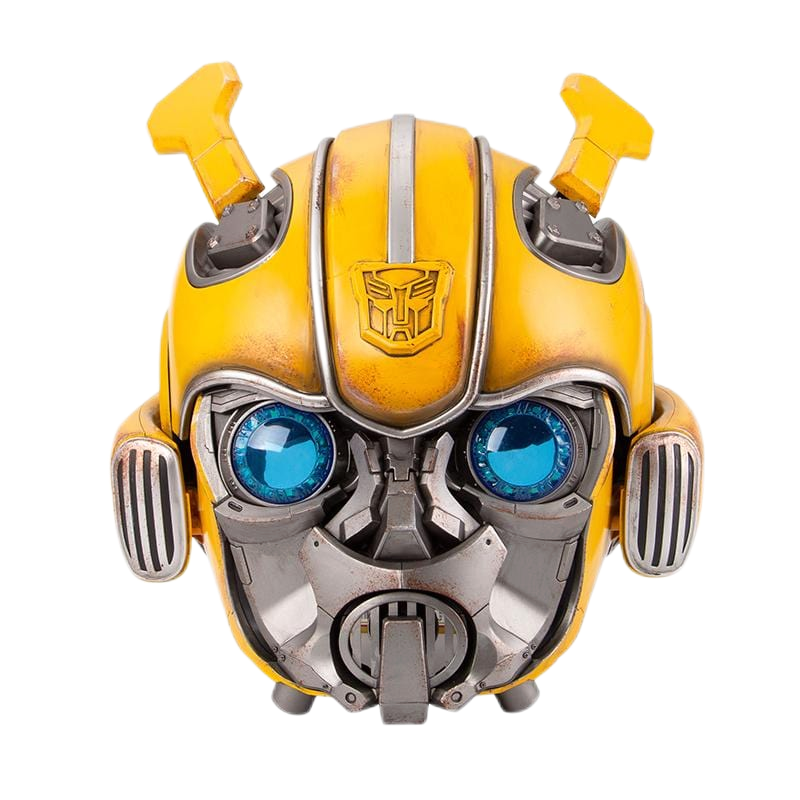 bumblebee transforming motorcycle helmet Transformers Bumblebee Helmet with Motorized face
