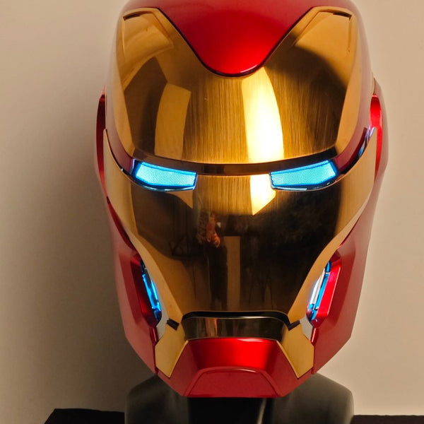 Purchases iron man helmet