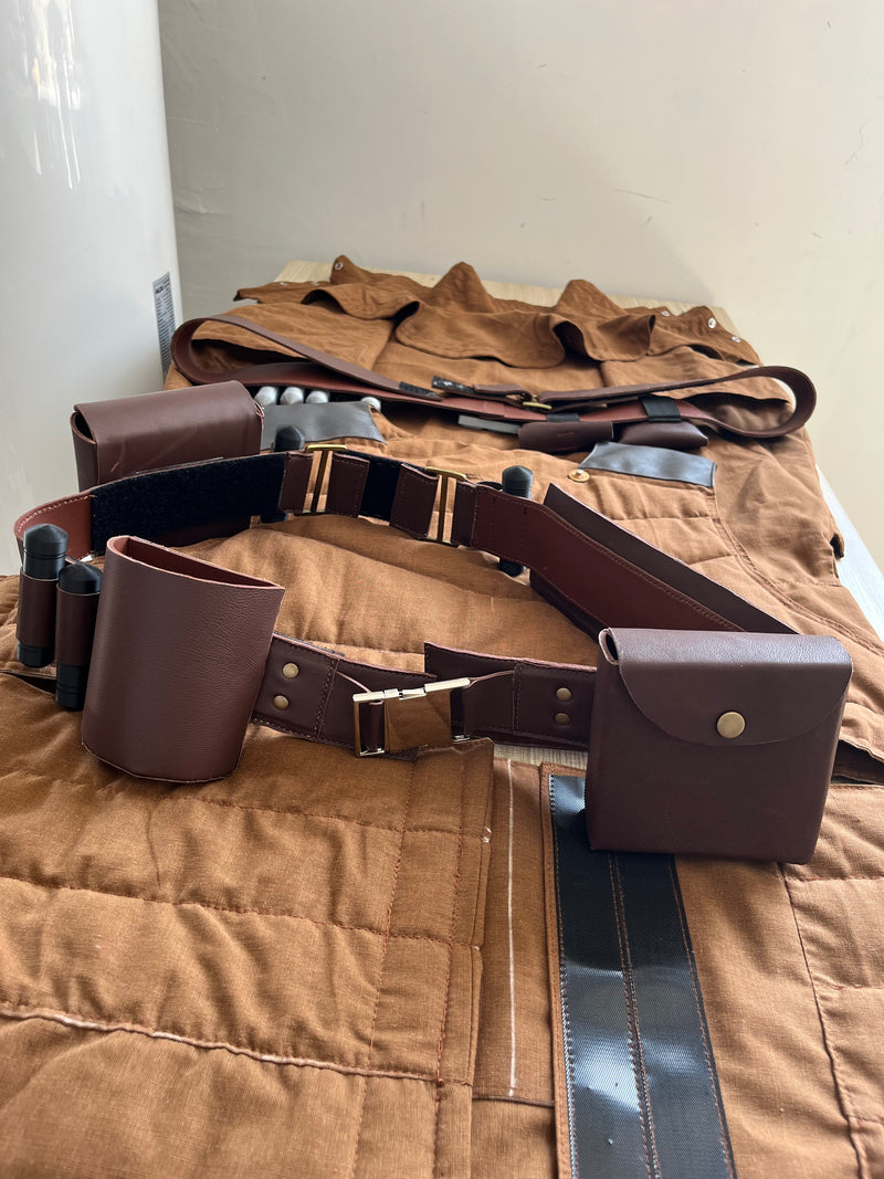 The Mandalorian Fly suit, Leather belts, Cape and Boots