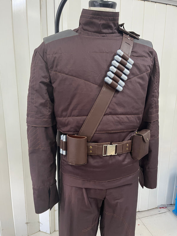 The Mandalorian Fly suit, Leather belts, Cape and Boots