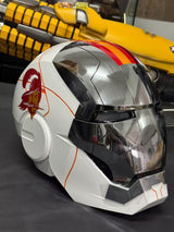 The Voice Activated Iron Man MK5 Helmet Painted in NFL Teams' Colorways