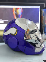 The Voice Activated Iron Man MK5 Helmet Painted in NFL Teams' Colorways