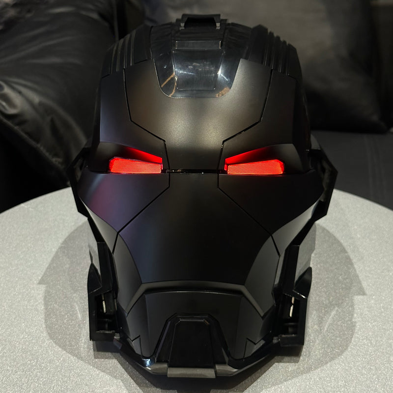 cosplay iron man wearable helmet Iron-Man MK50 Electronic Helmet, VoiceTouch Control with LED Eyes dismiss battle mode with eye lights in white and ear lights in blue 14 Iron Man MK17 Heartbreaker Helmet