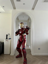 This wearable armor is designed for both men and women and is fully custom-sized to match each buyer’s measurements. Optional features include a motorized faceplate and motorized back flaps for an enhanced experience. The armor is equipped with indicator lights in multiple areas. Each suit is carefully scaled to ensure an accurate fit, comfortable wear, and excellent flexibility.