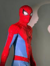 Brand New Day Spiderman Suit with screen printed web pattern and spiderman emblems