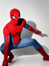Brand New Day Spiderman Suit with screen printed web pattern and spiderman emblems