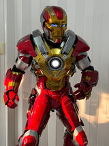 This Iron Man armor is fully 3D printed and custom-made to fit each individual wearer for the best comfort, appearance, and mobility. 