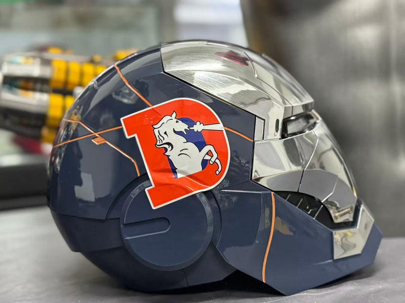 iron man custom helmet 3D PRINTED (TENNESSEE TITANS) Boot sound 4 The Voice Activated Iron Man