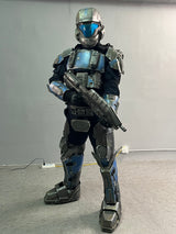 This ODST costume is a complete set designed for an immersive and screen-accurate look. The package includes the undersuit, armor pieces, helmet, gloves, and shoes (weapon not included).
The armor components are crafted from high-quality foam material, providing excellent durability while maintaining flexibility and comfort during wear. Designed for cosplay, conventions, and display, this costume offers a balance of realistic appearance, mobility, and lightweight construction for extended use.