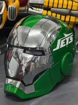 New York Jets color scheme Iron Man Helmet