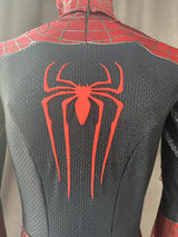 TASM2 Spiderman suit with screen printed texture and 3D webs