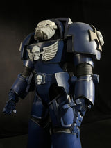 This is The Space Marine 2 Terminator Cosplay Armor. It's made of foam. 