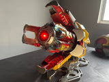 This Bumblebee arm is a fully wearable prop designed with multiple interactive functions. It features voice control technology and includes several built-in sound effects for a more realistic and immersive experience. Perfect for cosplay, display, or collection, this piece combines detailed design with functional features inspired by Bumblebee.