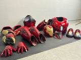 This Iron Man armor is fully 3D printed and inspired by the classic comic book design. More than just a wearable suit, it can also be displayed as an impressive statue on a mannequin. The armor features a motorized faceplate, illuminated eyes, chest arc reactor lights, and glowing glove lights for an authentic look. Designed with full-body coverage, this suit delivers a complete Iron Man experience for cosplay, display, or collection purposes.