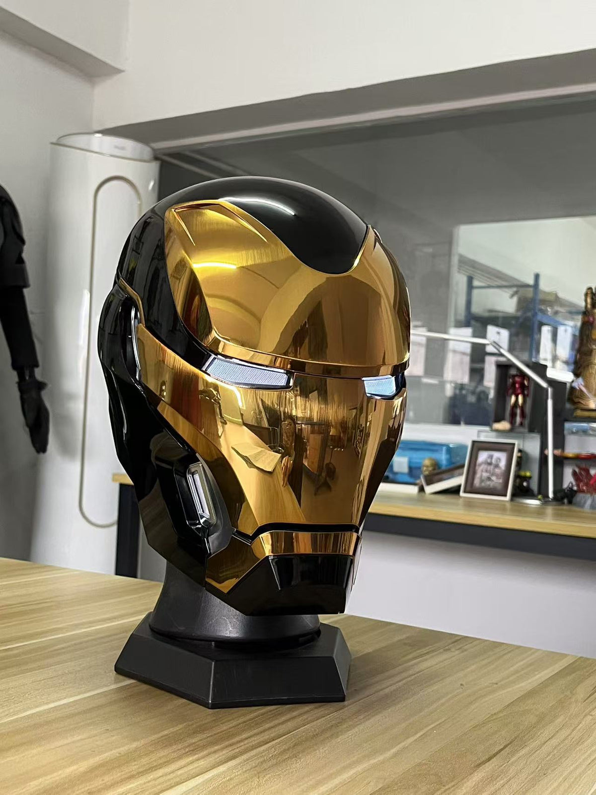 buy metal iron man helmet Gold MK5 (With Jarvis which is more three Iron Man Mark XXX 30