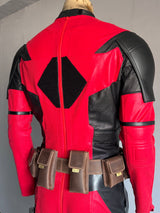 This belt is made for deapool 3 costume.  it's mainly made of genuine leather. 