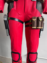 This belt is made for deapool 3 costume.  it's mainly made of genuine leather. 