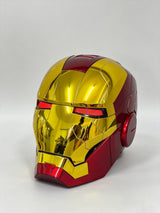 iron man helmet with mechanical sounds