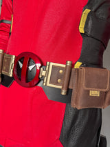 This belt is made for deapool 3 costume.  it's mainly made of genuine leather. 