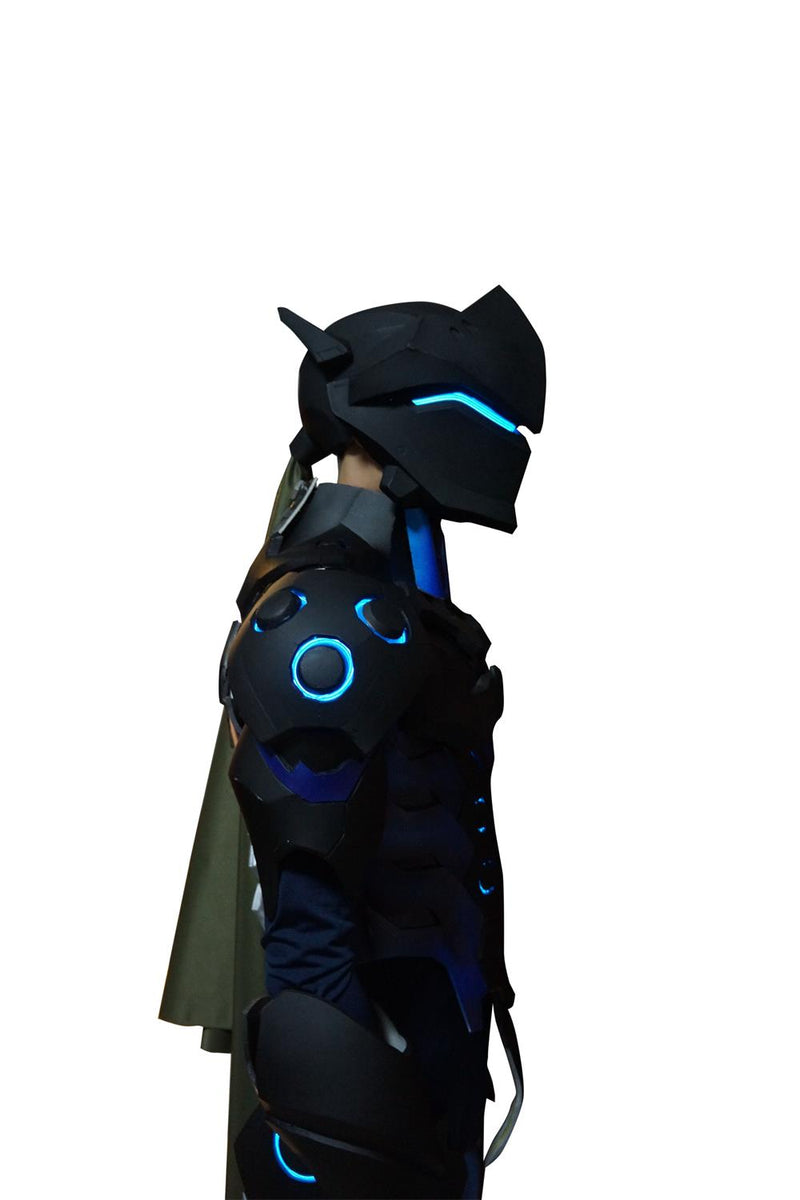 Over Watch Genji's  Full Body Armour Suit Black Edition With Lights