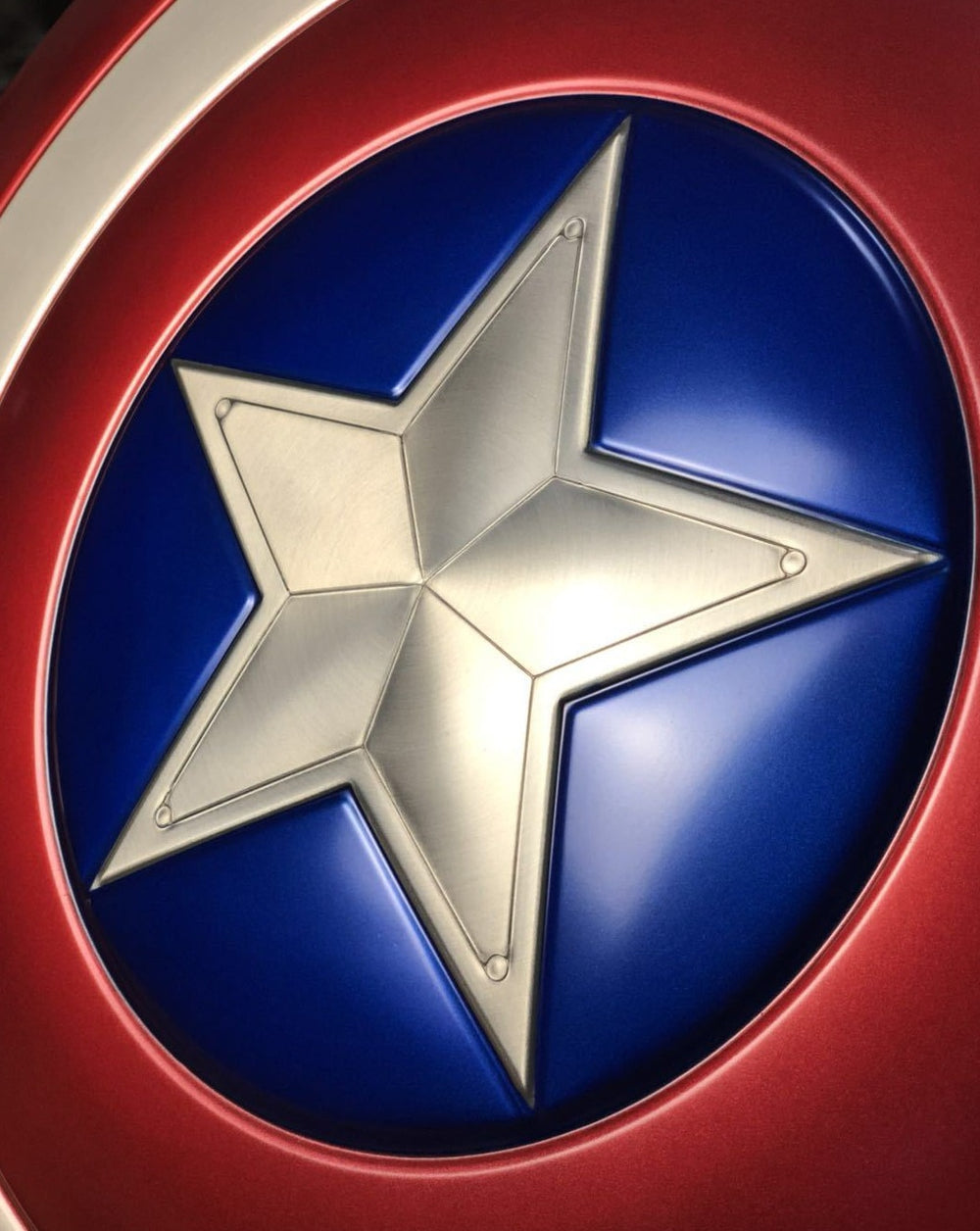 Captain America Shield Metal Made 1:1 Stand Included, image size:1000x1256
