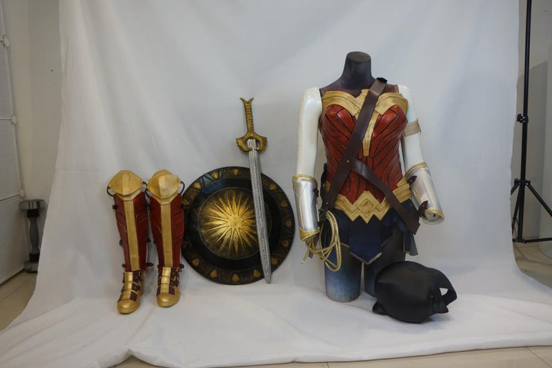 Wonder Woman Cosplay Costume Made From EVA and Leather - JOETOYS